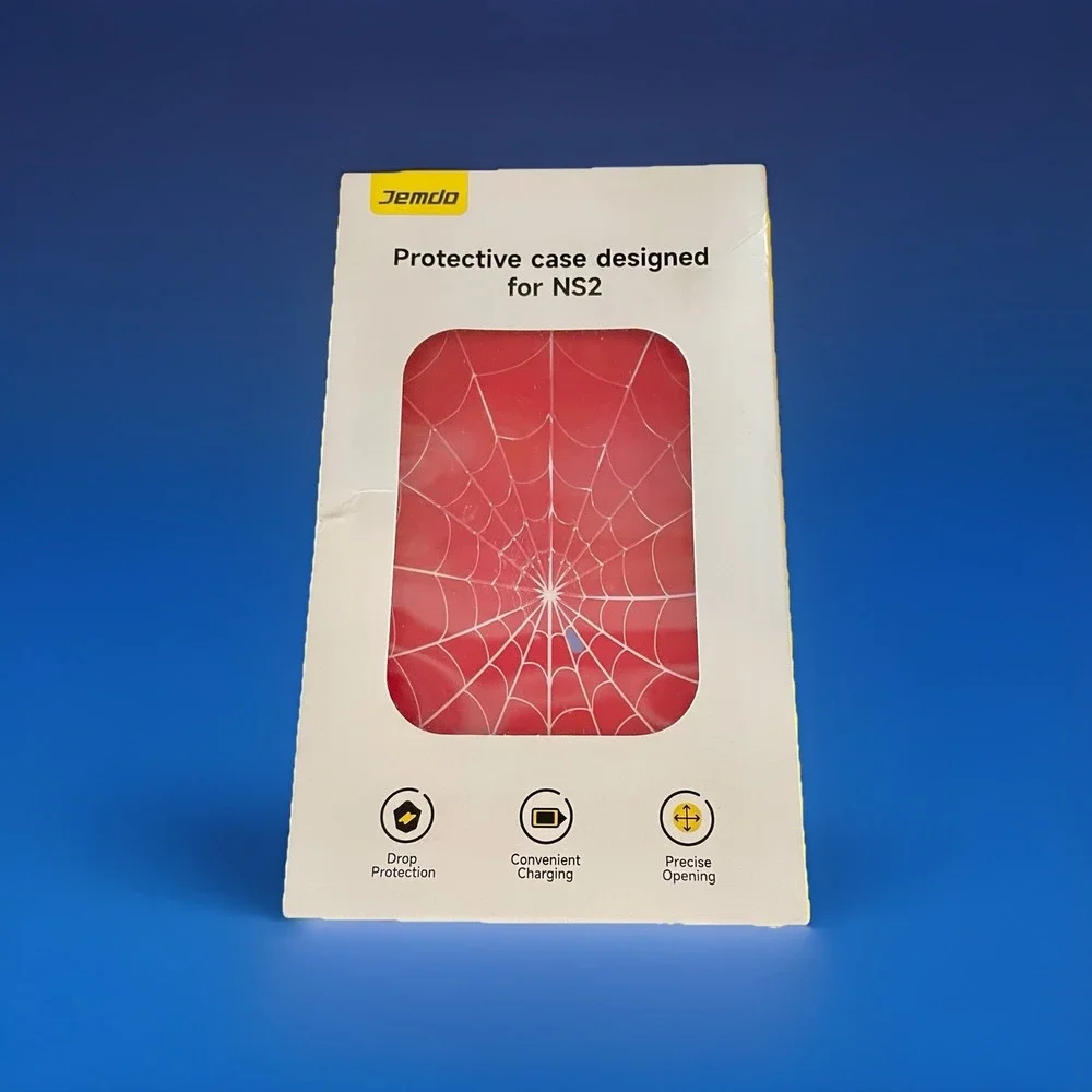 JEMDO Red Spider Web Protective Case For Nintendo Switch 2 - NS2